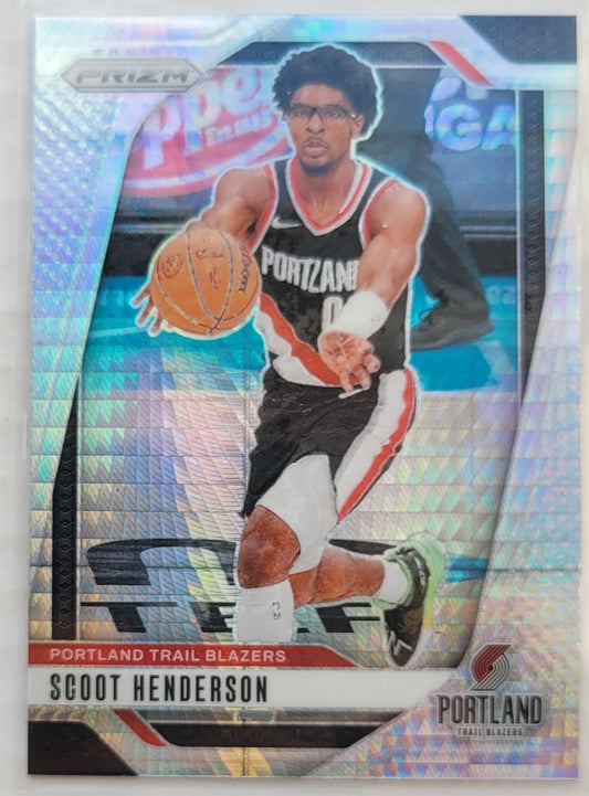 Scoot Henderson - 2024-25 Panini Prizm Prizms Hyper #94