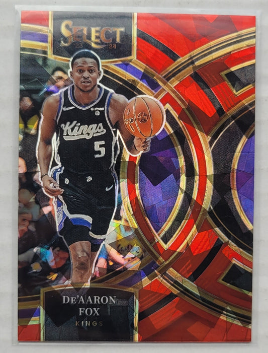 De'Aaron Fox - 2023-24 Select Prizms Red Cracked Ice #152