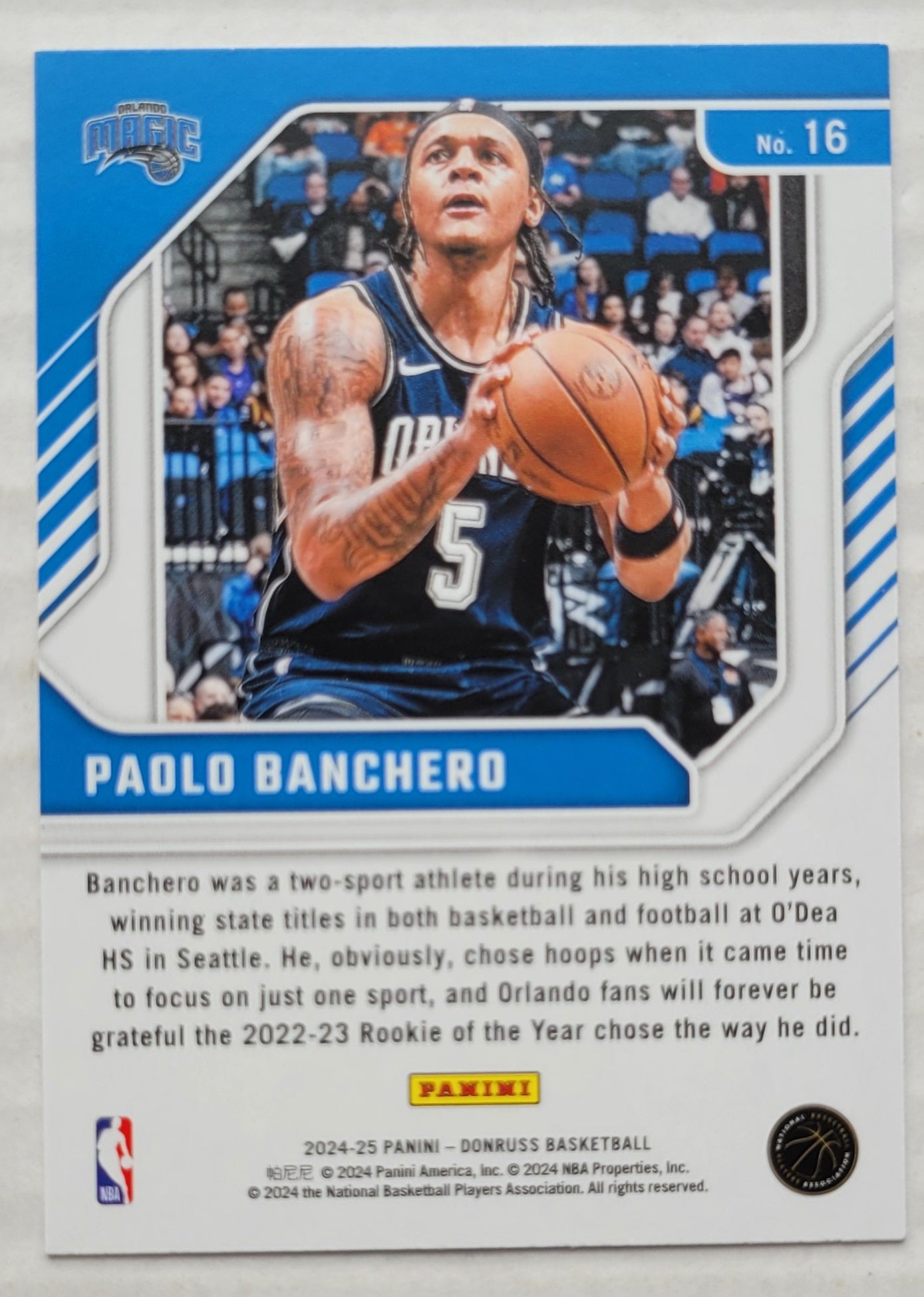 Paolo Banchero - 2024-25 Donruss Franchise Features #16