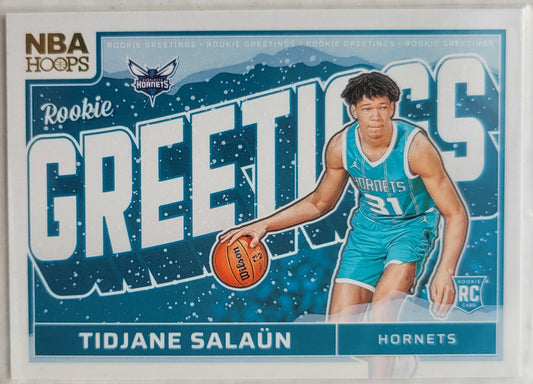 Tidjane Salaun - 2024-25 Hoops Rookie Greetings Winter #7