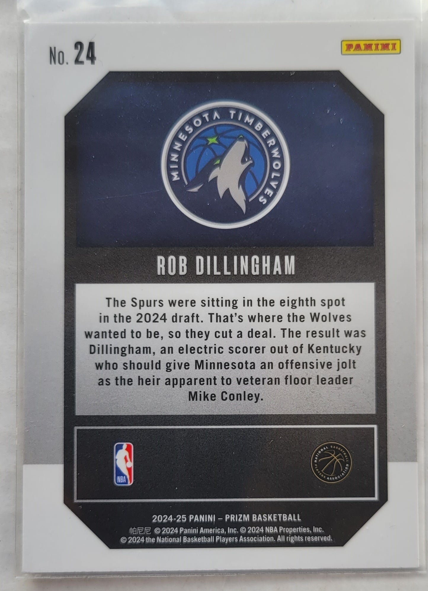 Rob Dillingham - 2024-25 Panini Prizm Emergent #24