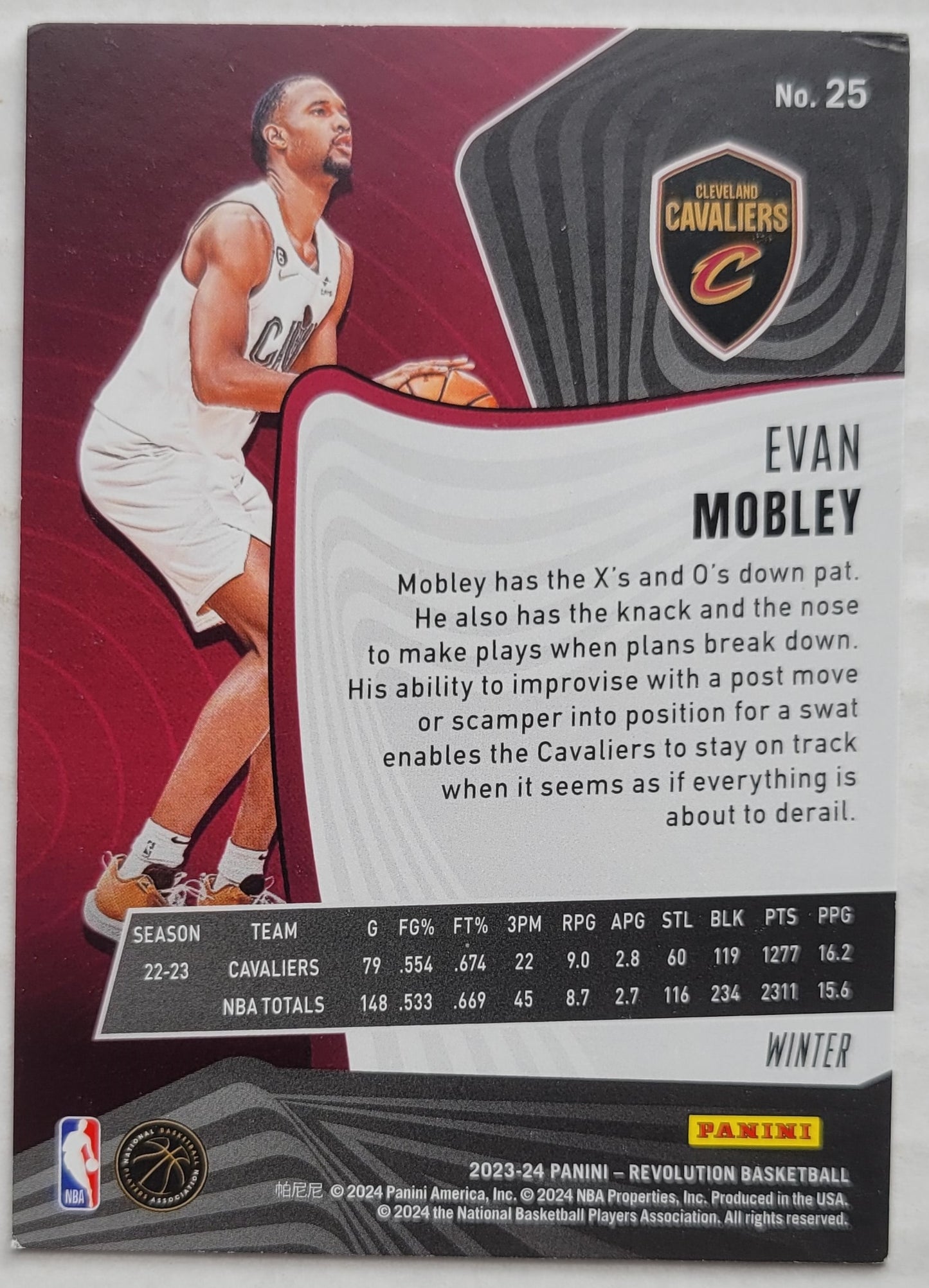 Evan Mobley - 2023-24 Panini Revolution Winter #25
