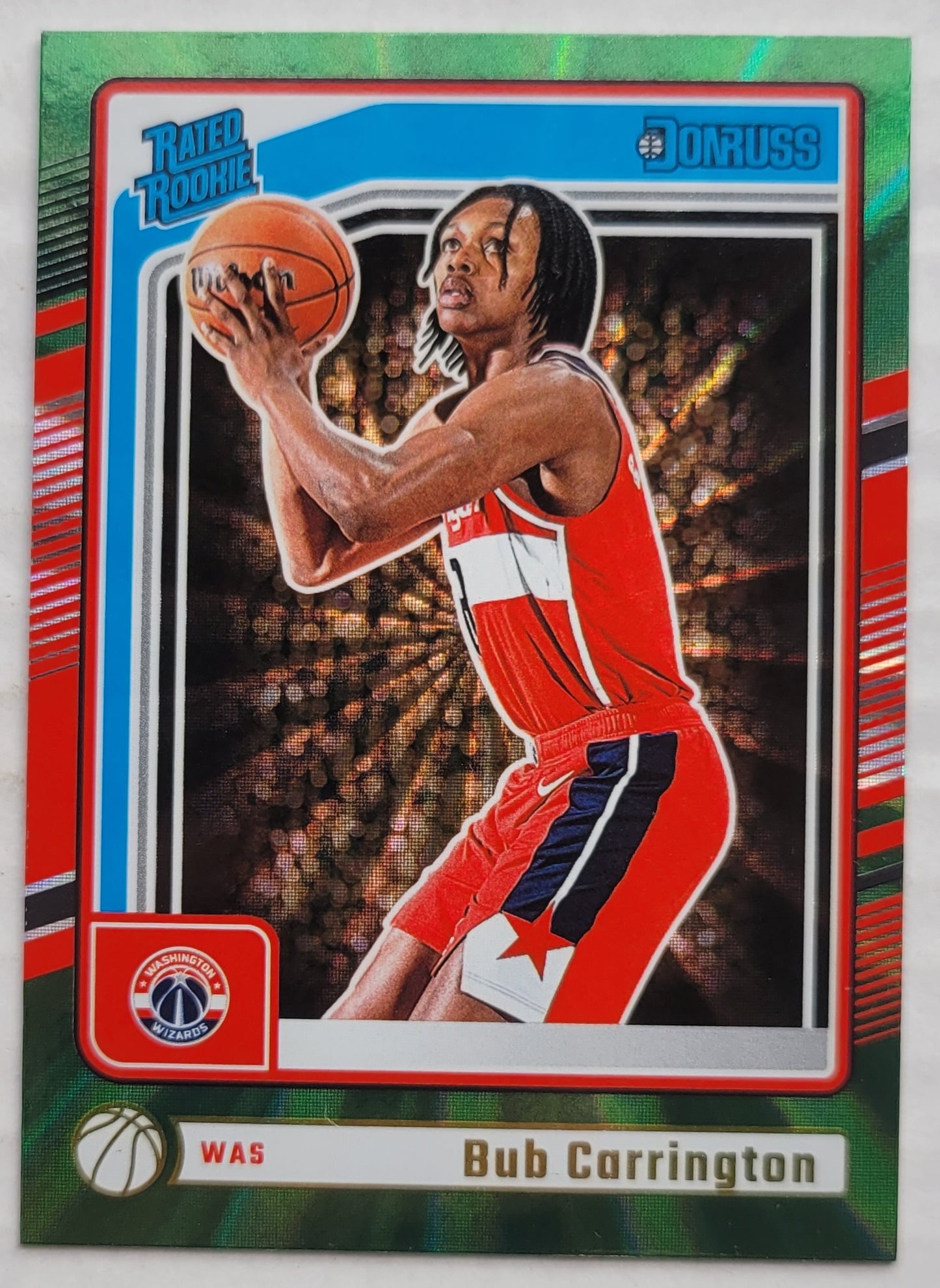 Bub Carrington - 2024-25 Donruss Holo Green Laser #220 RR RC