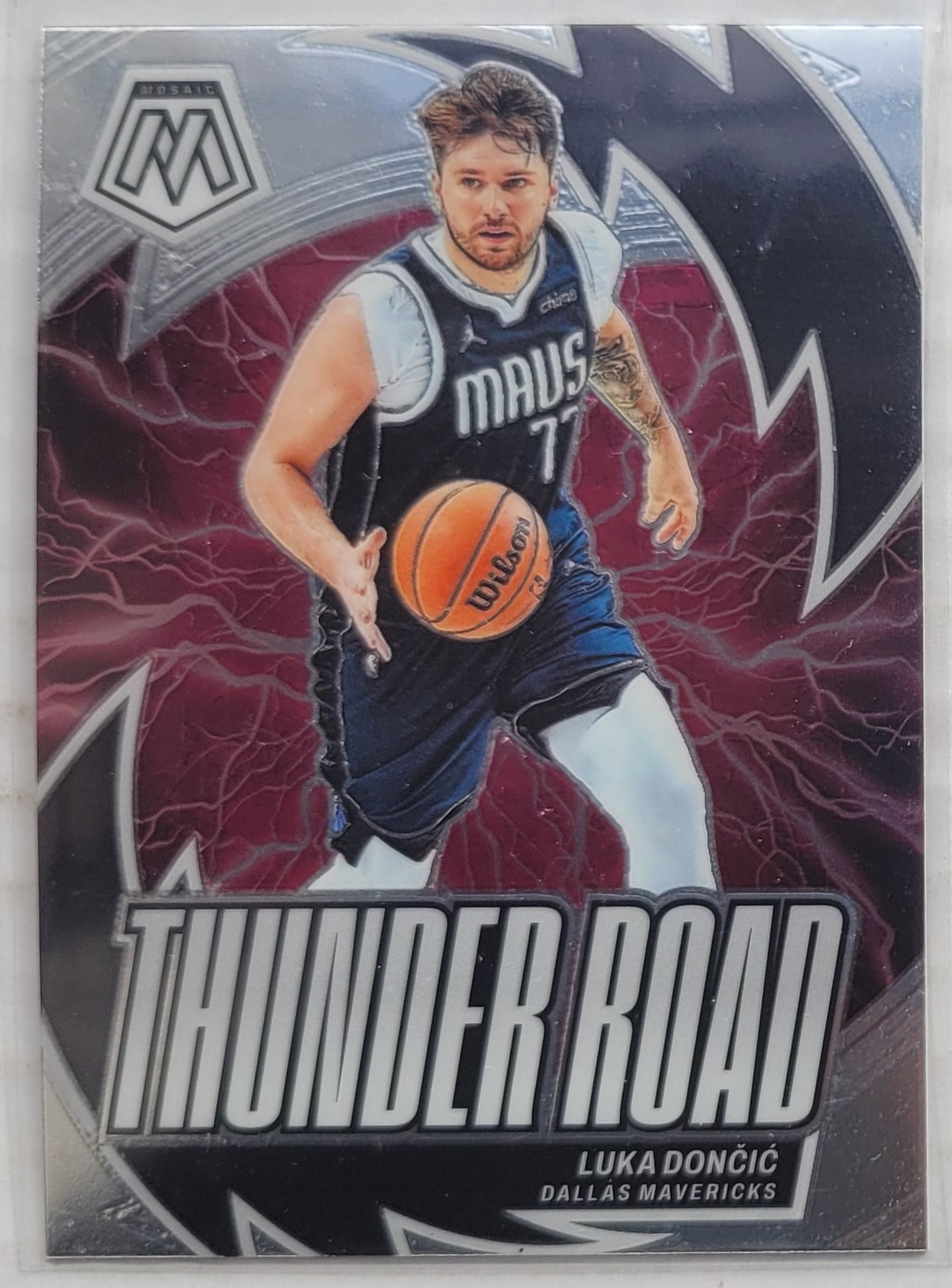 Luka Doncic - 2023-24 Panini Mosaic Thunder Road #20