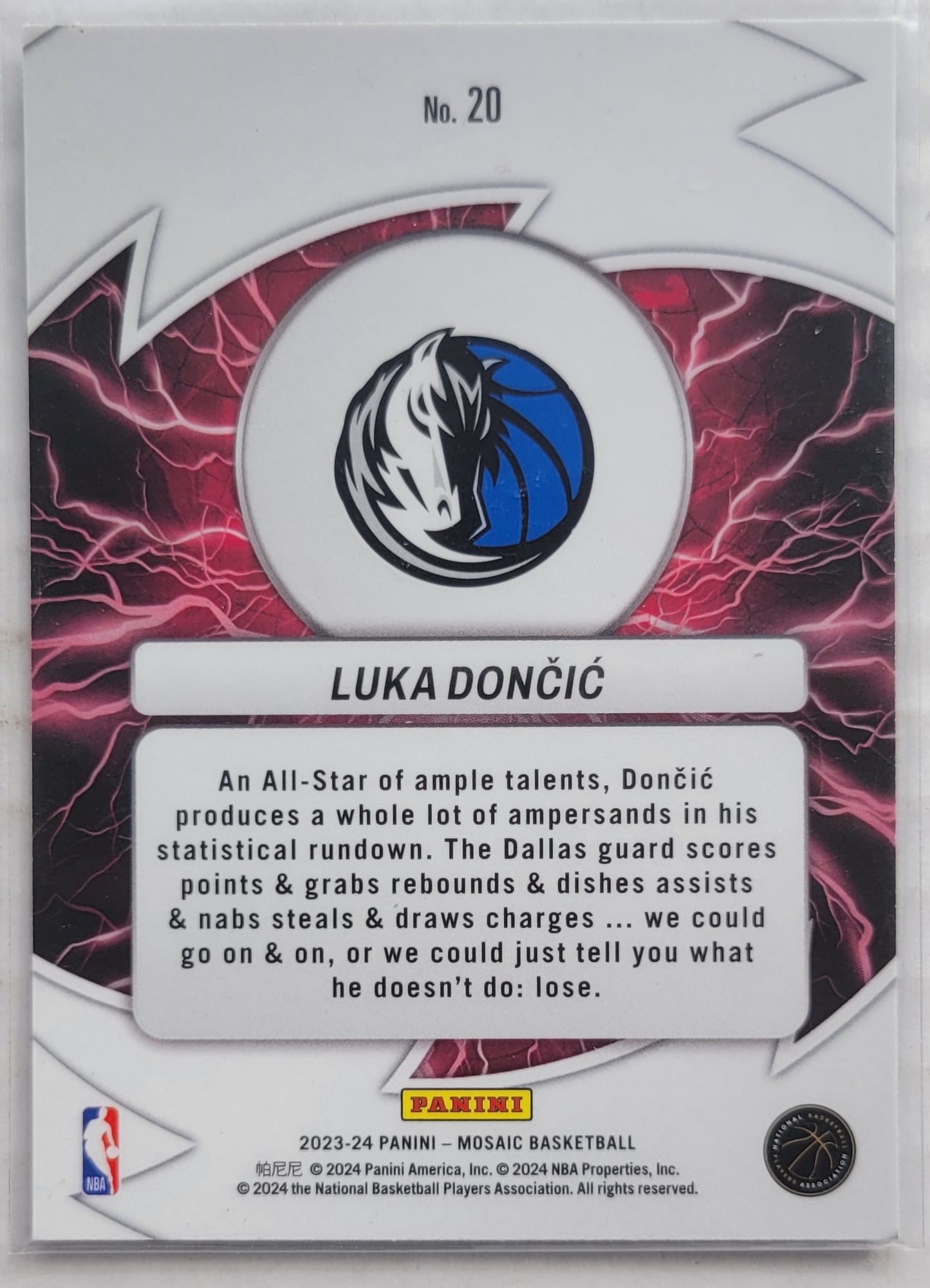 Luka Doncic - 2023-24 Panini Mosaic Thunder Road #20