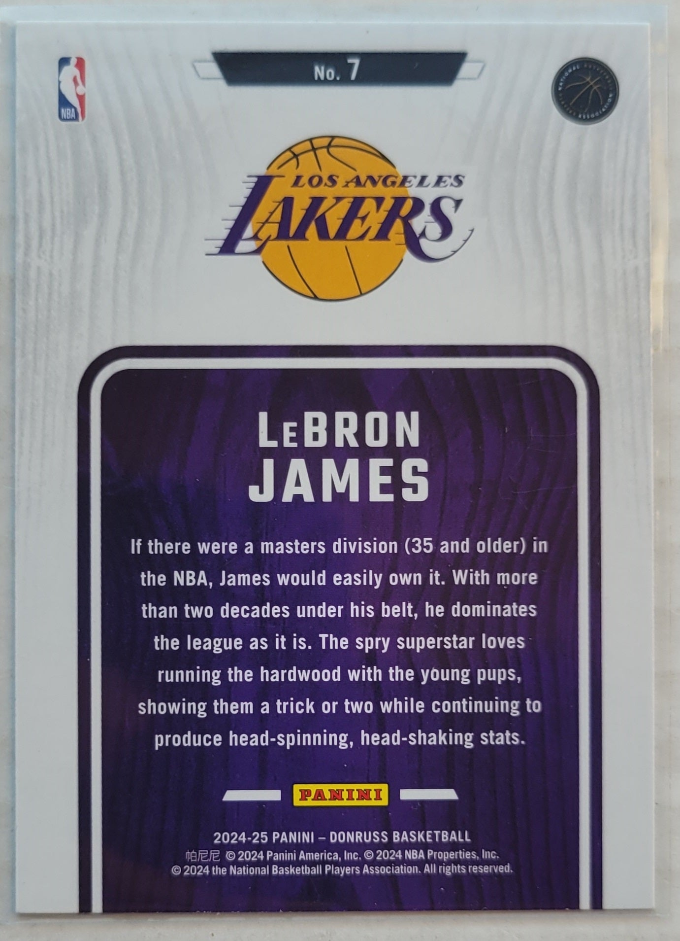 LeBron James - 2024-25 Donruss Hardwood Masters #7