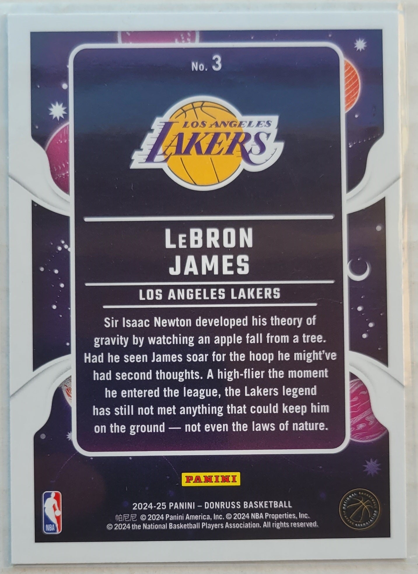 LeBron James - 2024-25 Donruss Zero Gravity #3