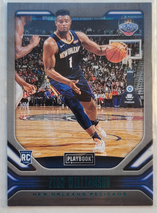 Zion Williamson - 2019-20 Panini Chronicles Teal #169 Playbook RC
