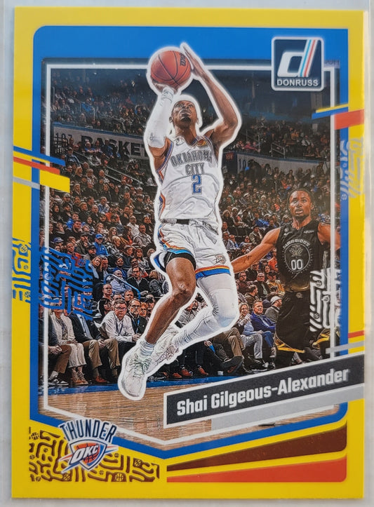 Shai Gilgeous-Alexander - 2023-24 Donruss Yellow Flood #40