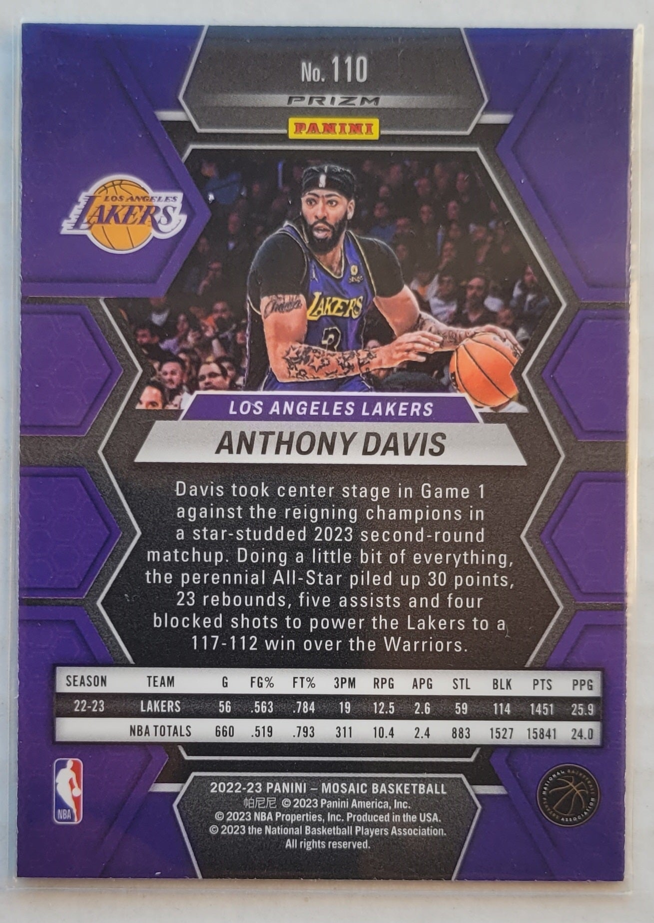 Anthony Davis - 2022-23 Panini Mosaic Mosaic Green #110