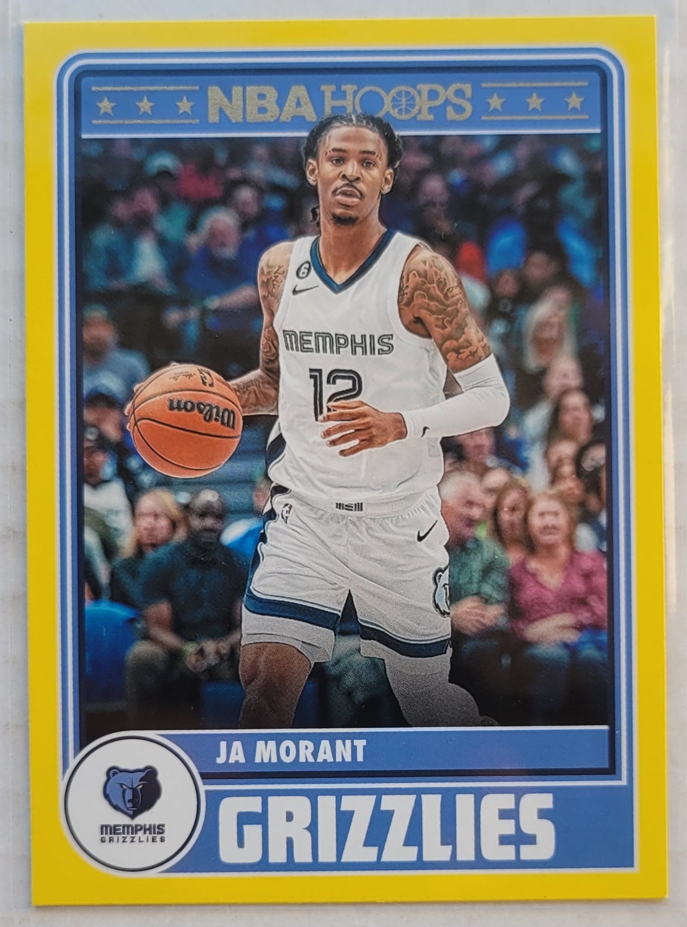 Ja Morant - 2023-24 Hoops Yellow #281