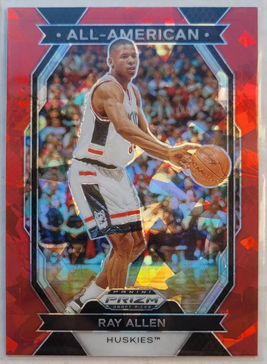 Ray Allen - 2024-25 Panini Prizm Draft Picks All-American Prizms Red Ice #27