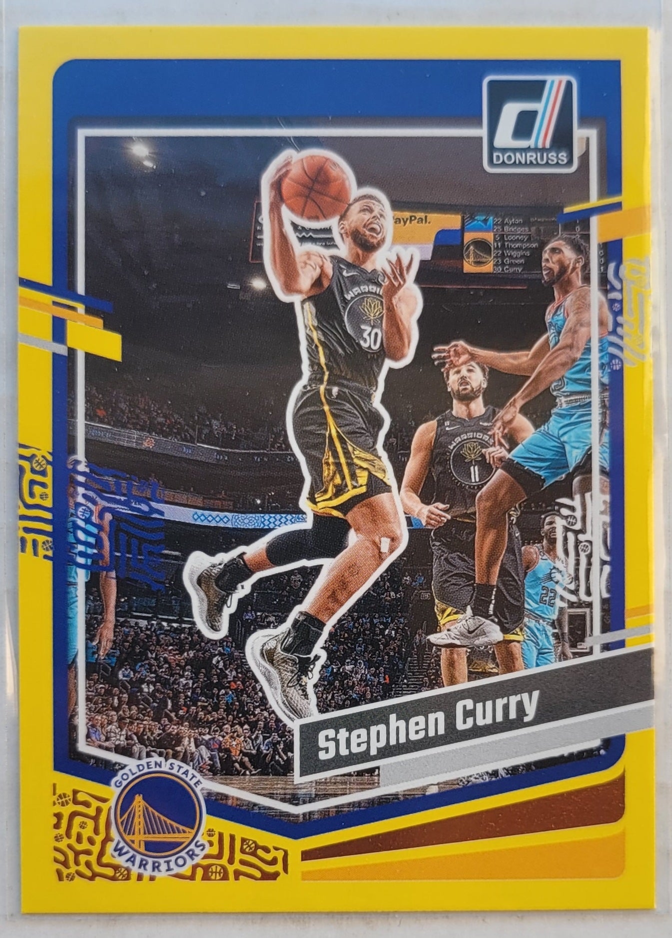 Stephen Curry - 2023-24 Donruss Yellow Flood #65