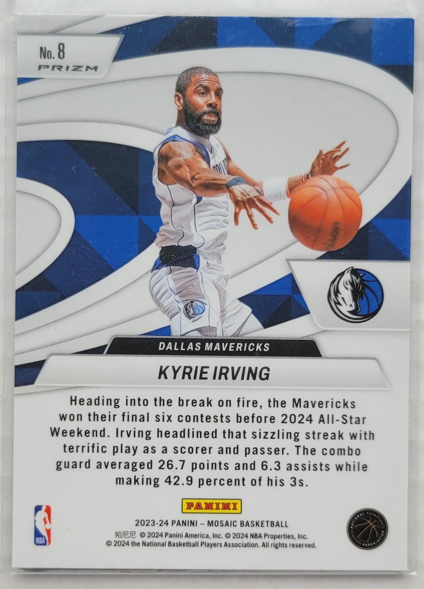 Kyrie Irving - 2023-24 Panini Mosaic Give and Go Mosaic Green #8