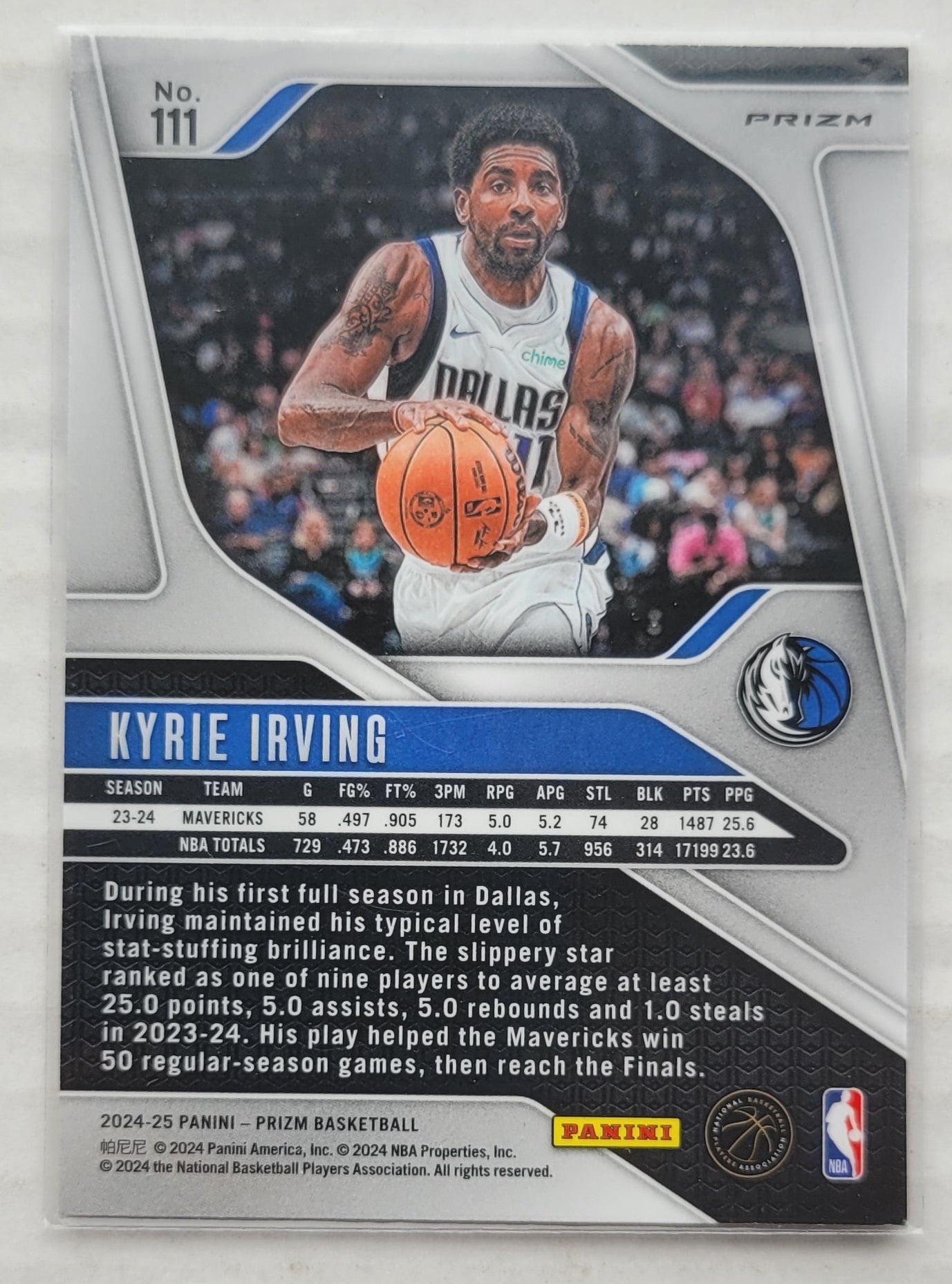 Kyrie Irving - 2024-25 Panini Prizm Prizms Silver #111