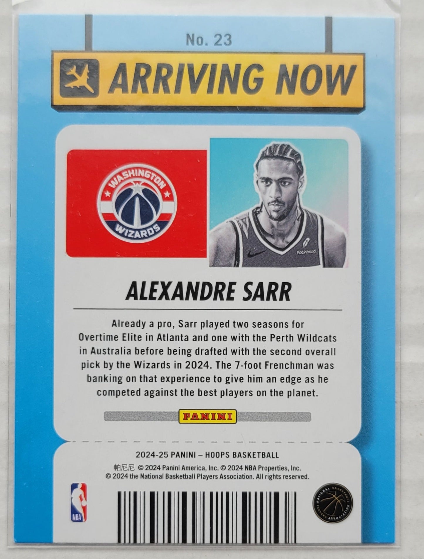 Alexandre Sarr - 2024-25 Hoops Arriving Now #23