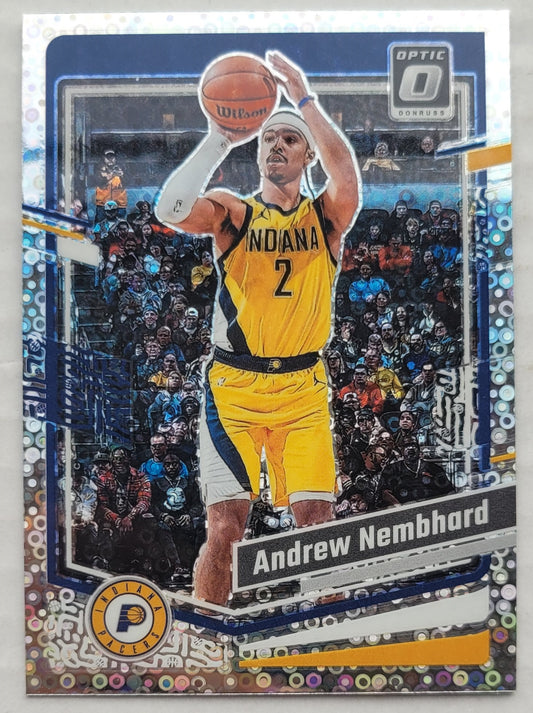 Andrew Nembhard - 2023-24 Donruss Optic Fast Break Holo #3