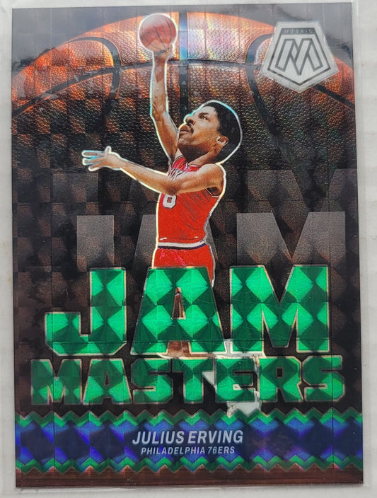 Julius Erving - 2023-24 Panini Mosaic Jam Masters Mosaic Green #9