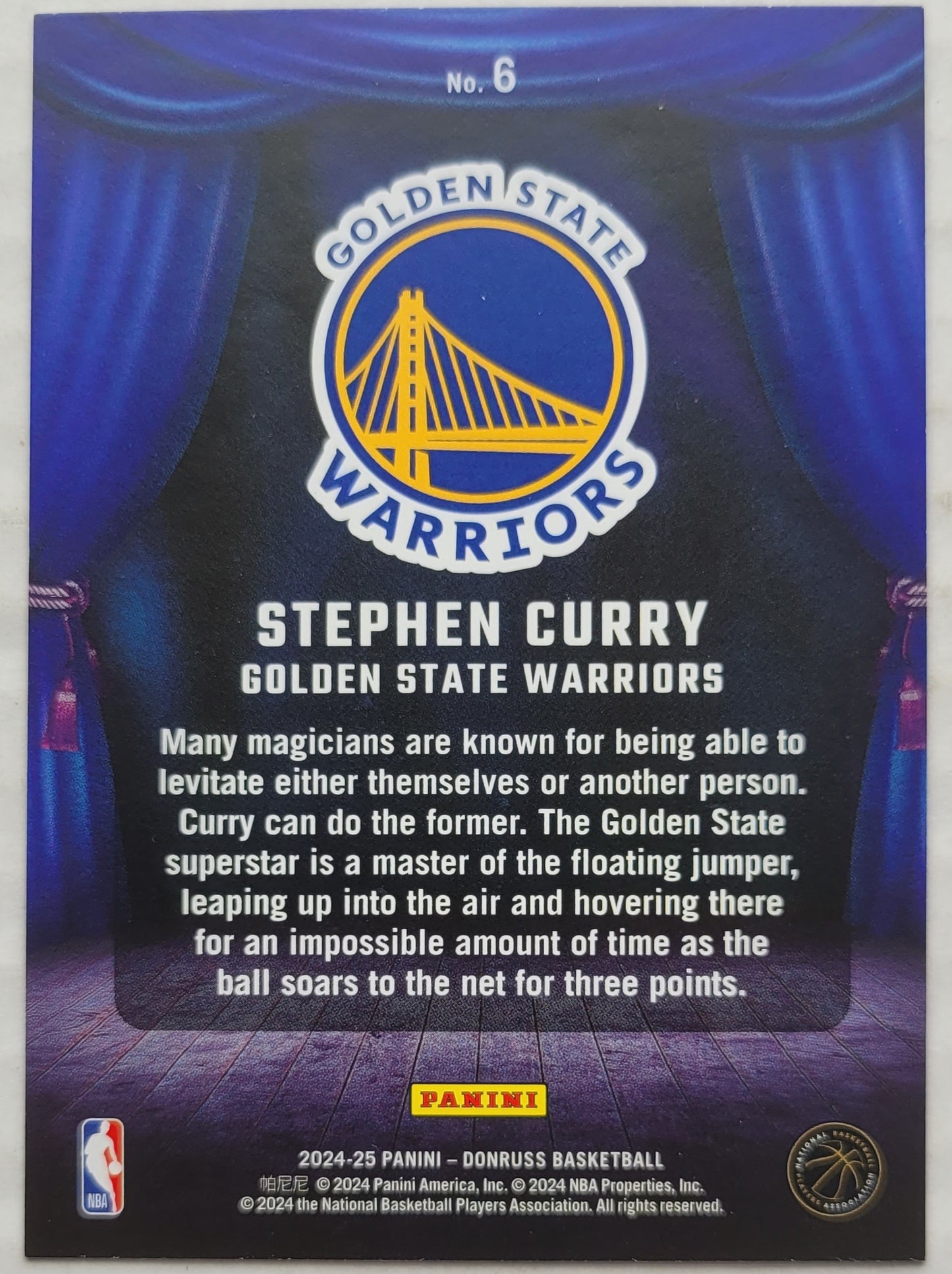 Stephen Curry - 2024-25 Donruss Magicians #6