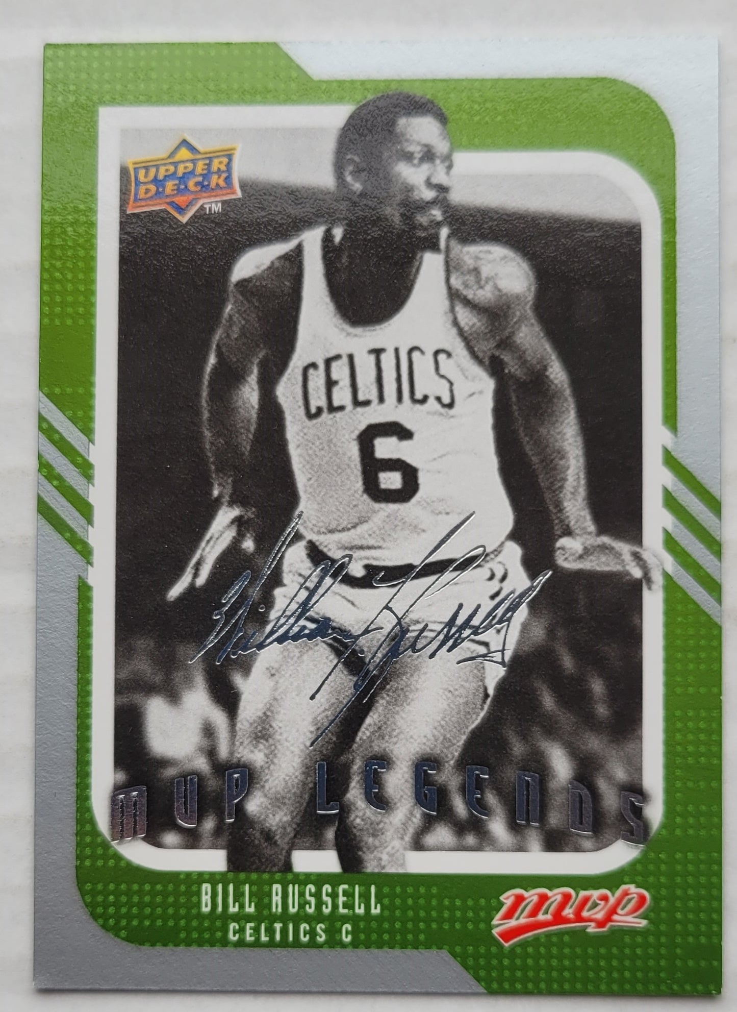 Bill Russell - 2008-09 Upper Deck MVP Silver Script #243