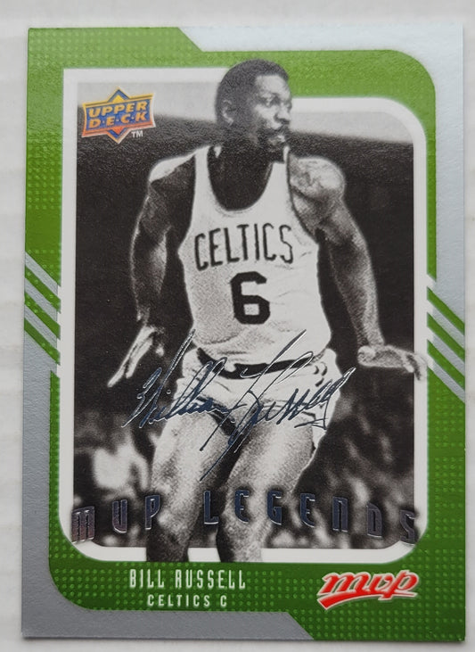 Bill Russell - 2008-09 Upper Deck MVP Silver Script #243