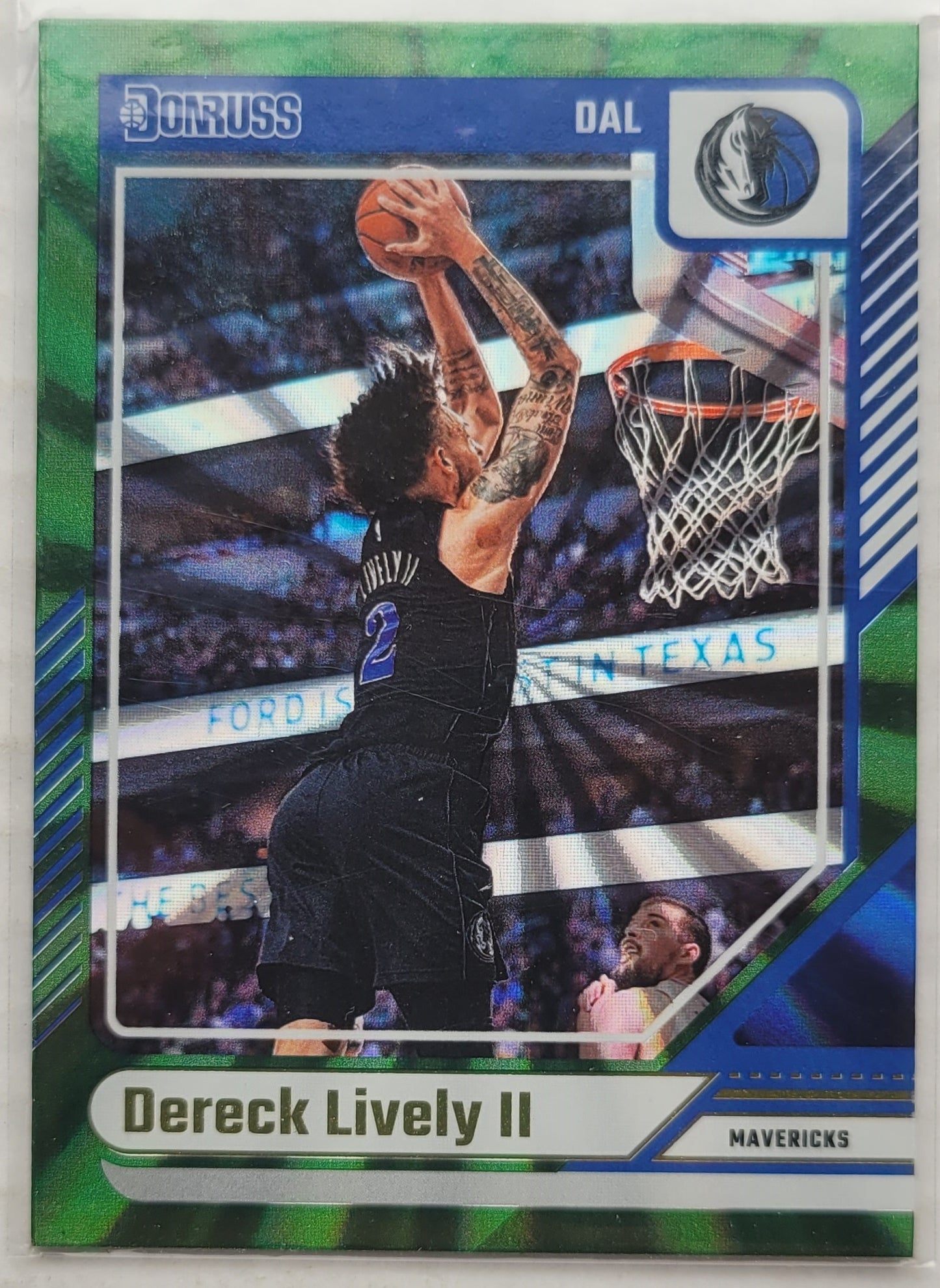 Dereck Lively II - 2024-25 Donruss Holo Green Laser #166