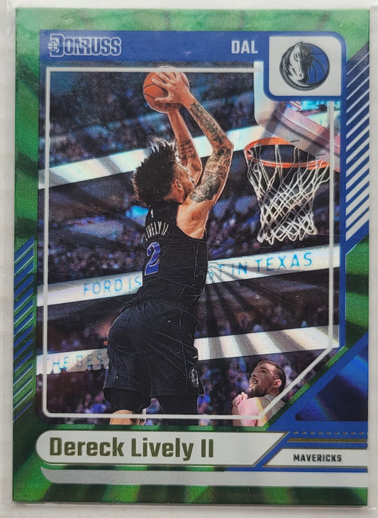 Dereck Lively II - 2024-25 Donruss Holo Green Laser #166