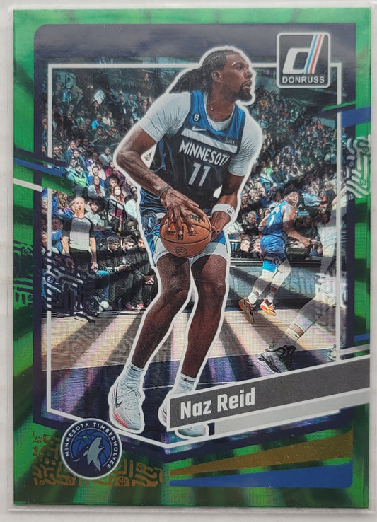 Naz Reid - 2023-24 Donruss Holo Green Laser #86