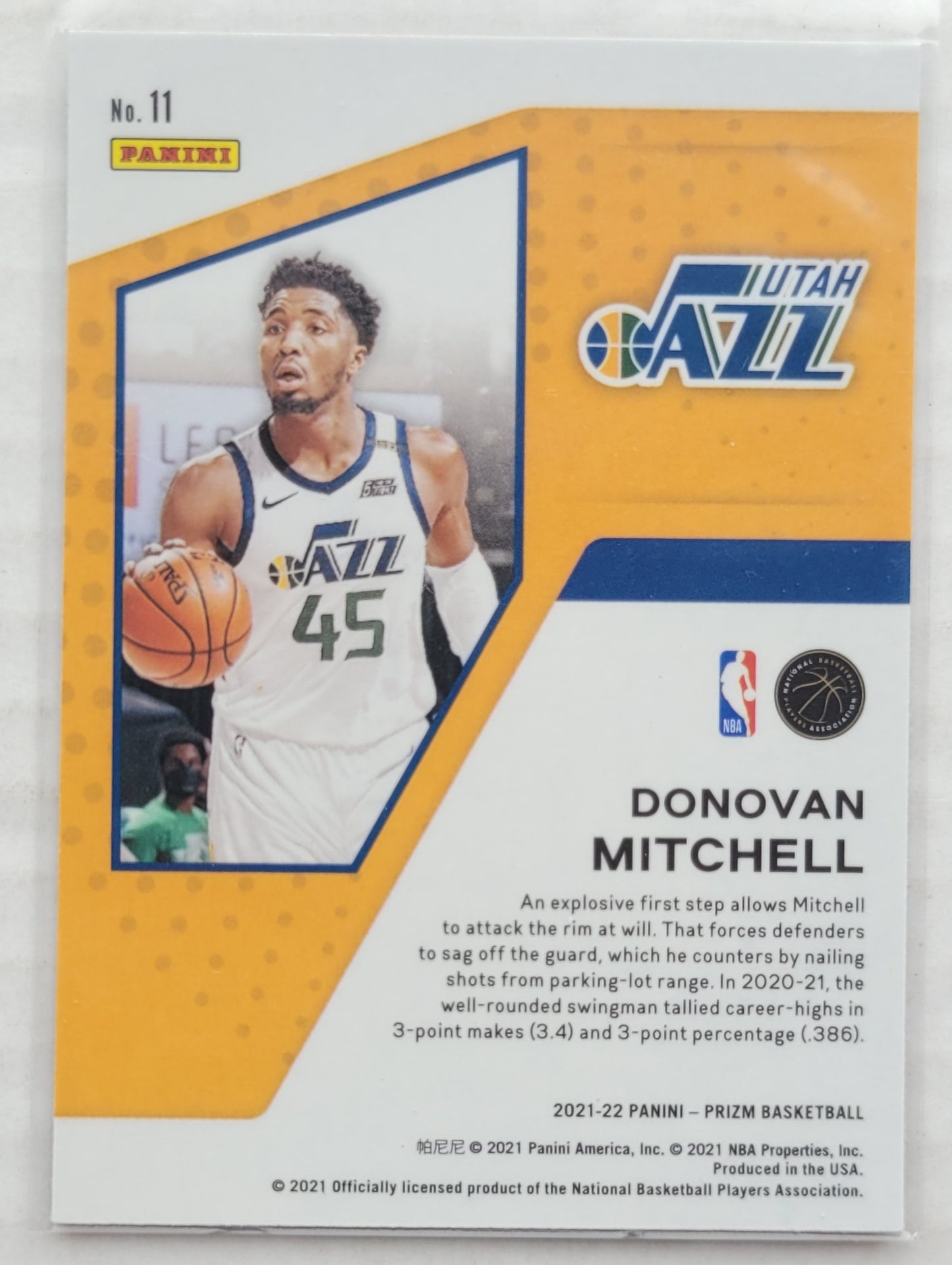 Donovan Mitchell - 2021-22 Panini Prizm Mindset #11