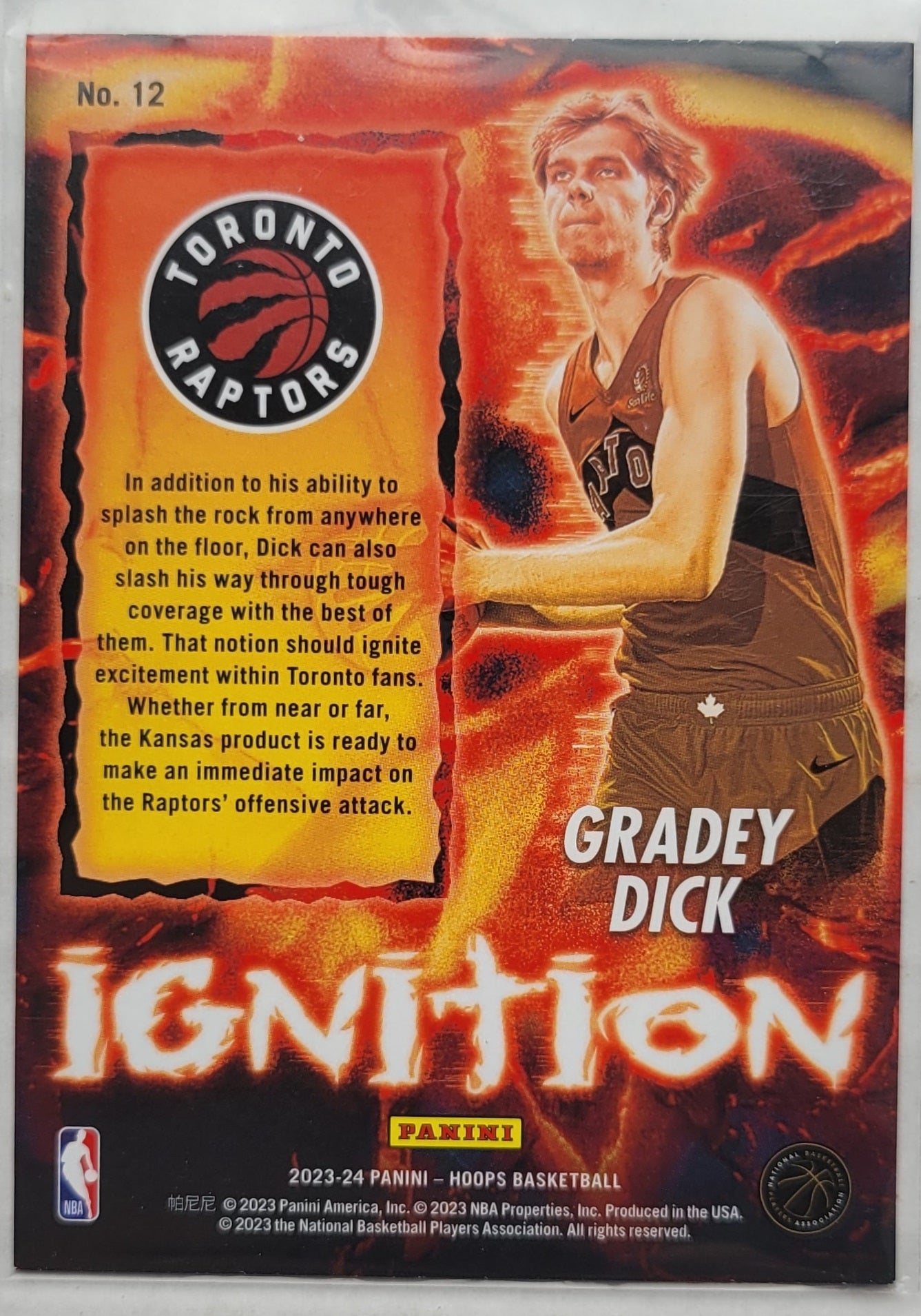 Gradey Dick - 2023-24 Hoops Ignition #12