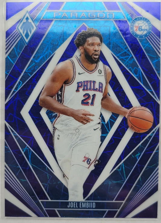 Joel Embiid - 2023-24 Panini Phoenix Paragon Phoenix Blue Lazer #16 - 267/275