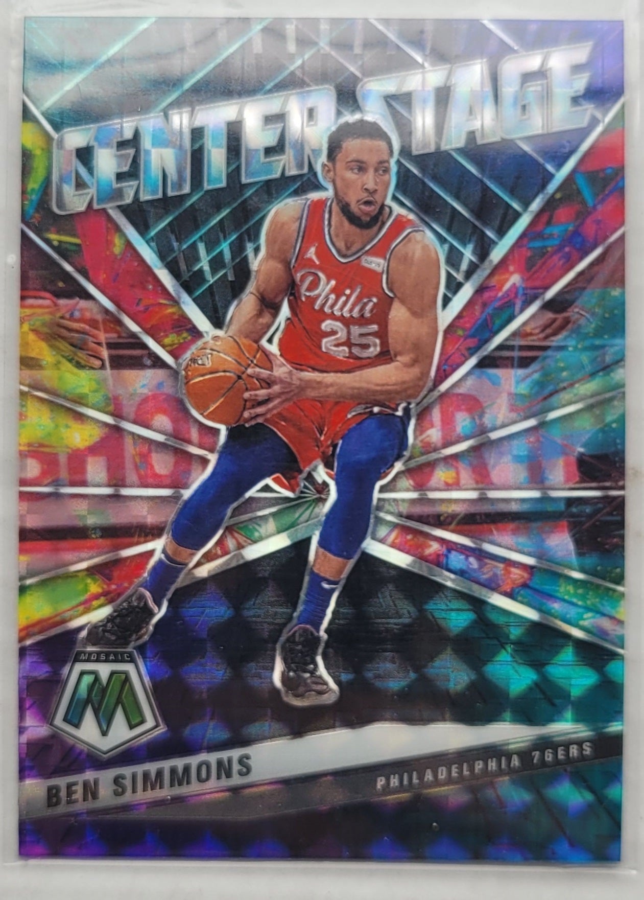Ben Simmons - 2020-21 Panini Mosaic Center Stage #30