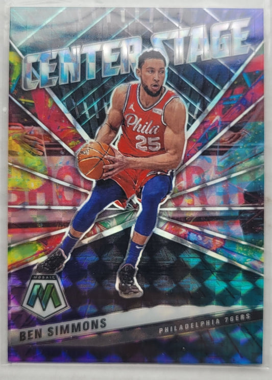 Ben Simmons - 2020-21 Panini Mosaic Center Stage #30