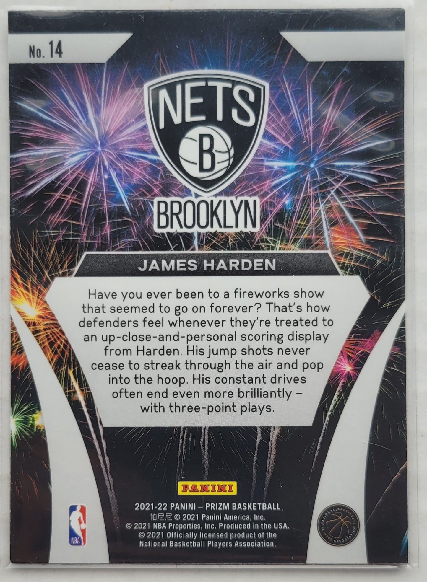 James Harden - 2021-22 Panini Prizm Fireworks #14