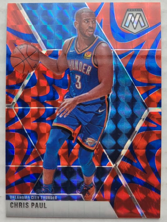Chris Paul - 2019-20 Panini Mosaic Mosaic Blue Reactive #143