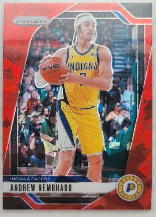 Andrew Nembhard - 2024-25 Panini Prizm Prizms Red Ice #6