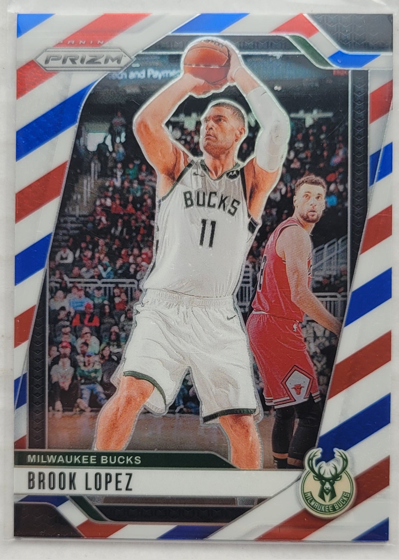 Brook Lopez - 2024-25 Panini Prizm Prizms Red White and Blue #74