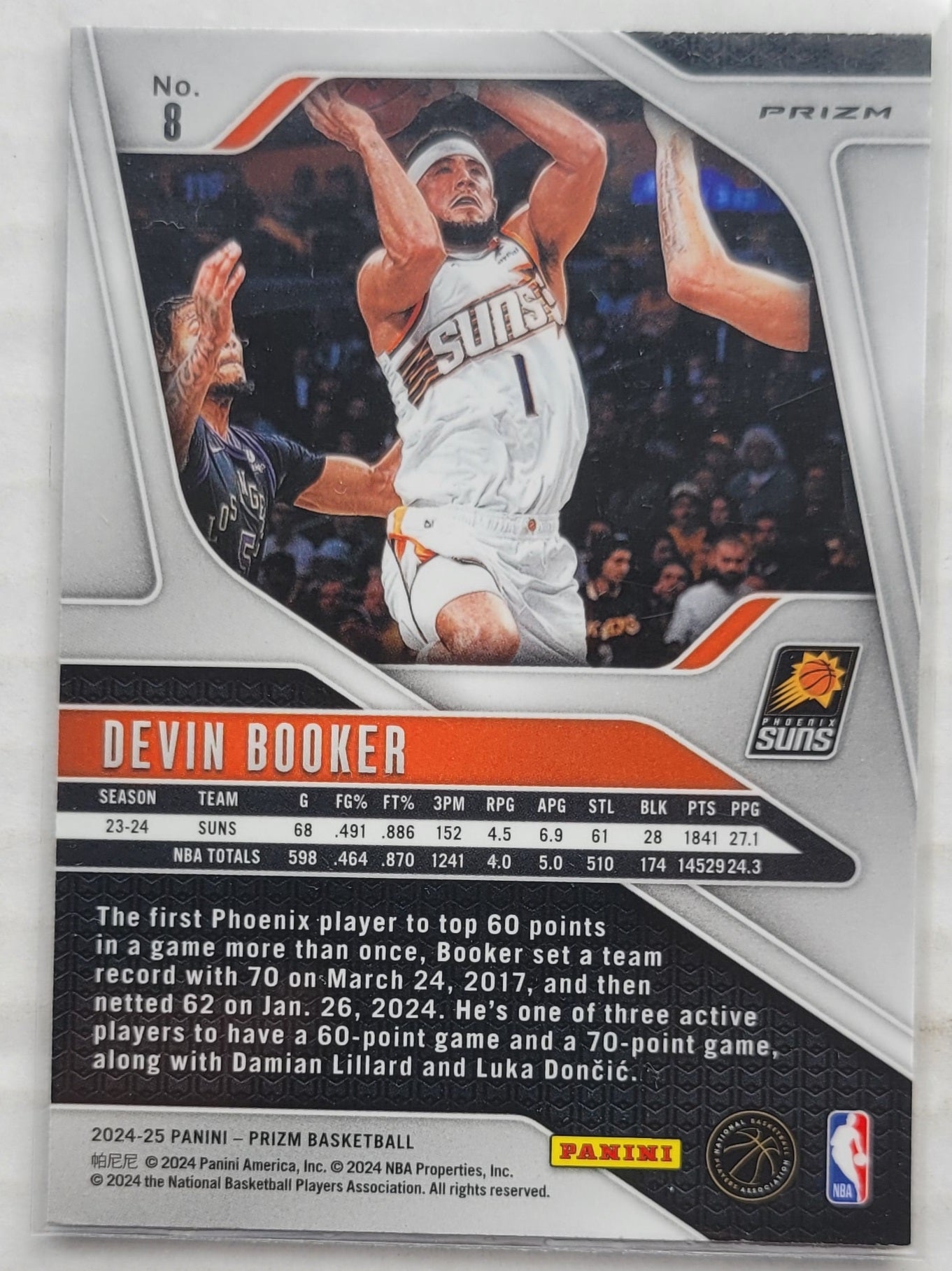 Devin Booker - 2024-25 Panini Prizm Prizms Green #8