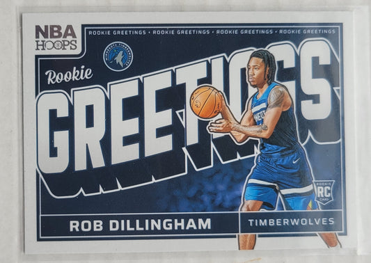 Rob Dillingham - 2024-25 Hoops Rookie Greetings #10