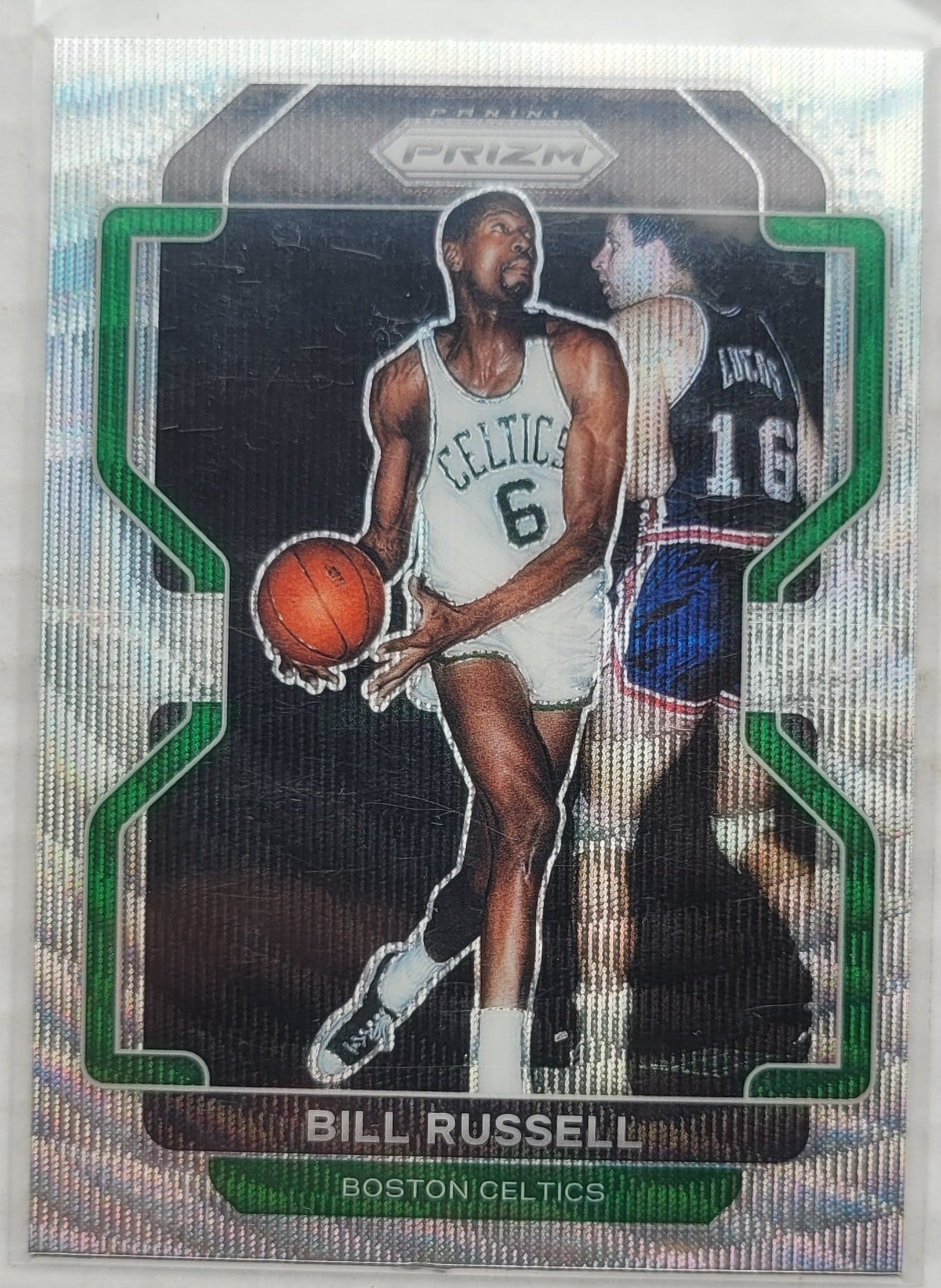 Bill Russell - 2021-22 Panini Prizm Prizms Ice #254