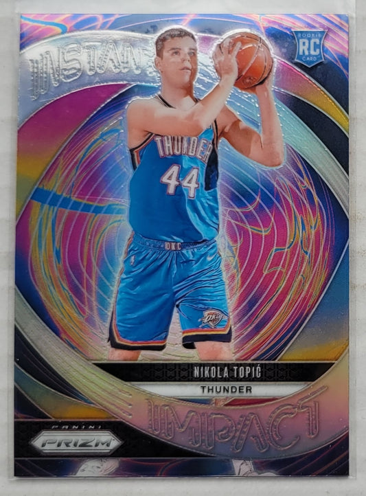 Nikola Topic - 2024-25 Panini Prizm Instant Impact Prizms Silver #3