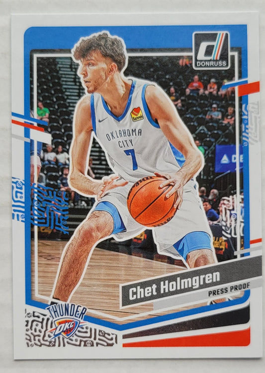 Chet Holmgren - 2023-24 Donruss Press Proof Silver #123