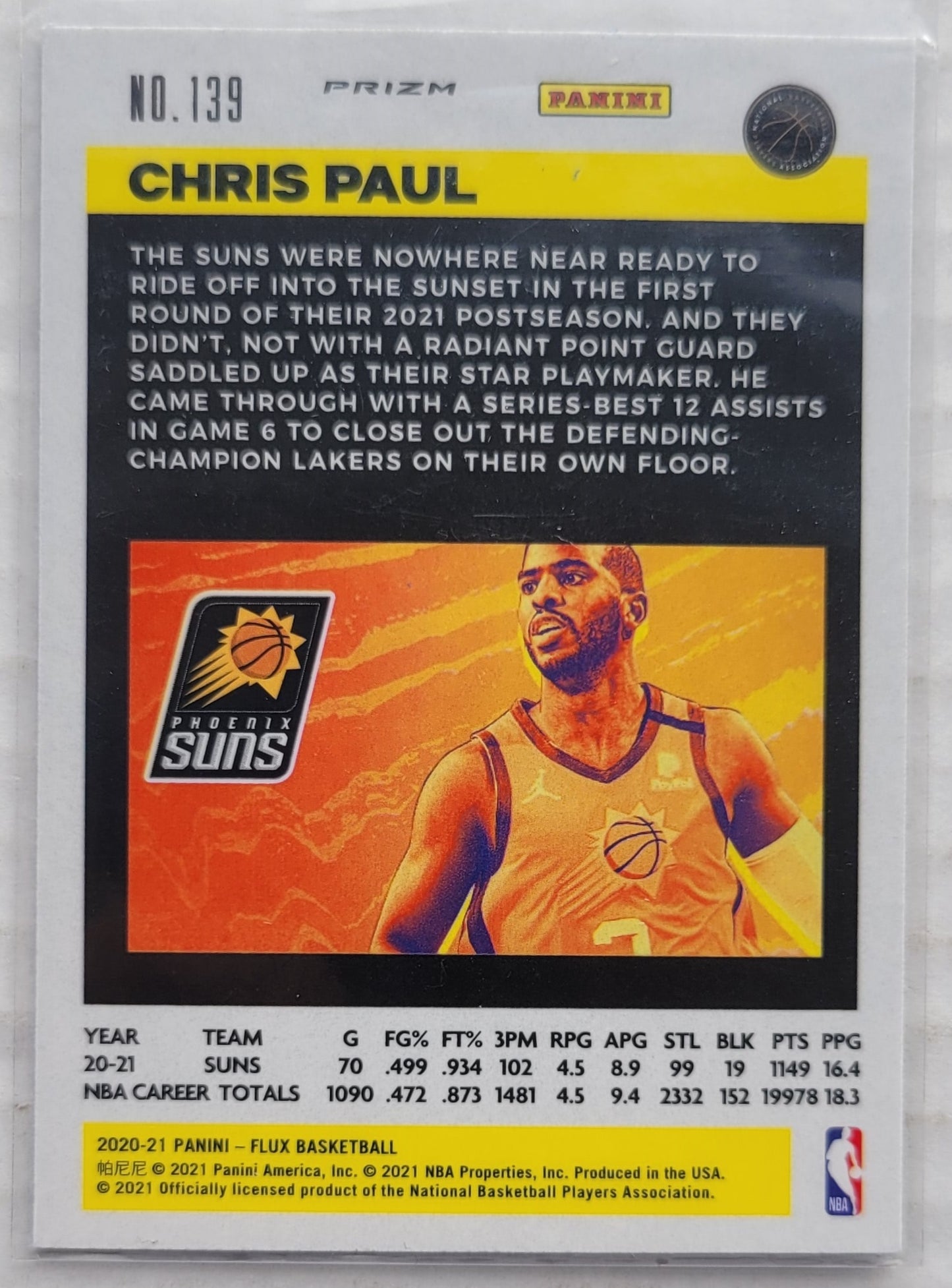 Chris Paul - 2020-21 Panini Flux Light Blue #139