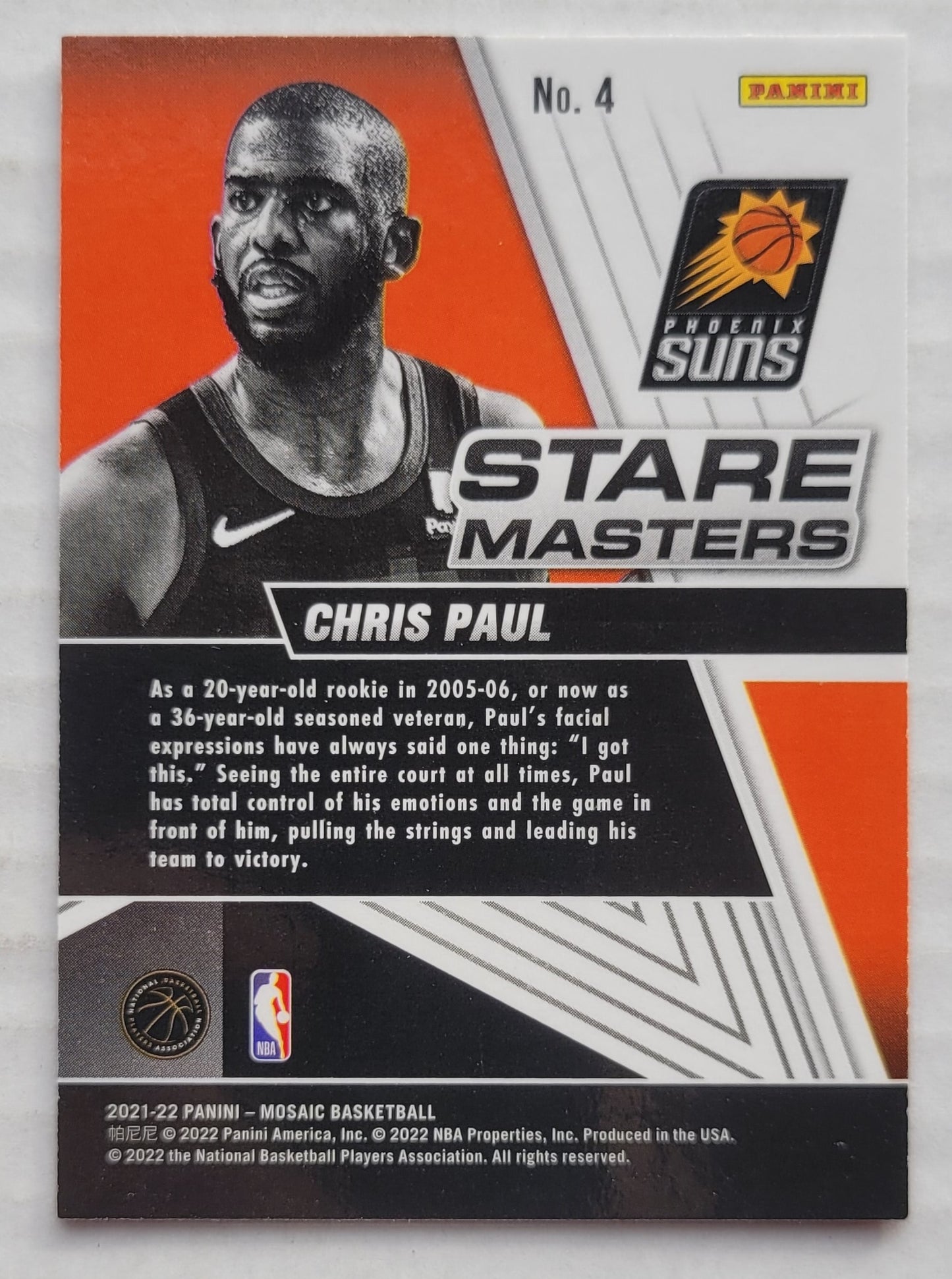 Chris Paul - 2021-22 Panini Mosaic Stare Masters #4