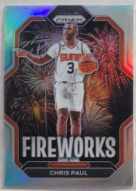 Chris Paul - 2022-23 Panini Prizm Fireworks Prizms Silver #11