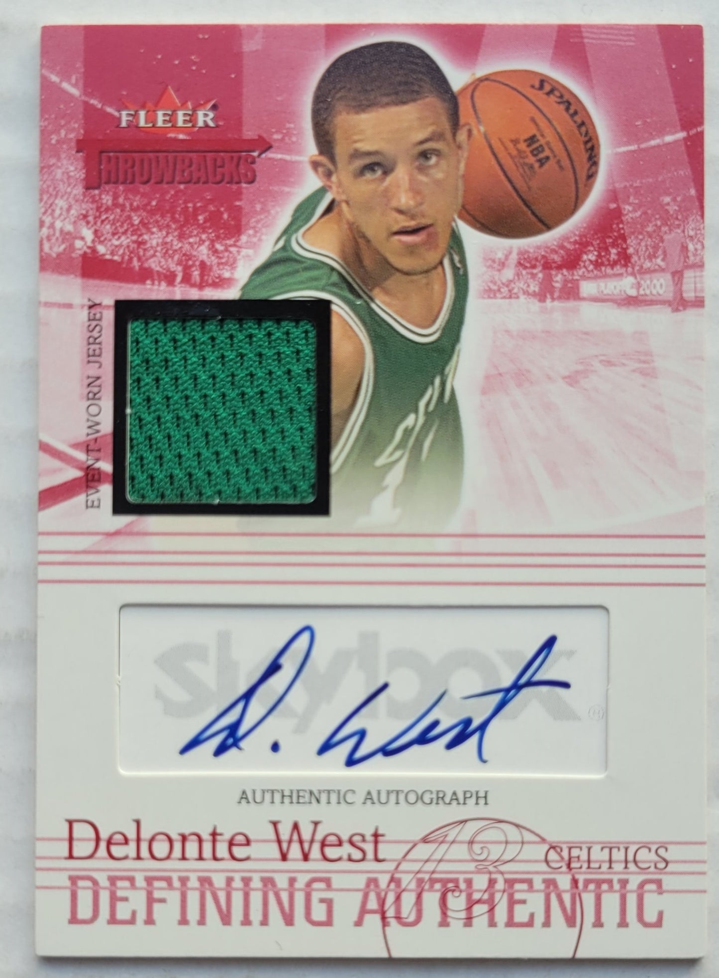 Delonte West - 2004-05 Fleer Throwbacks Defining Authentic Jerseys Autographs #DAA-DEW - 039/149