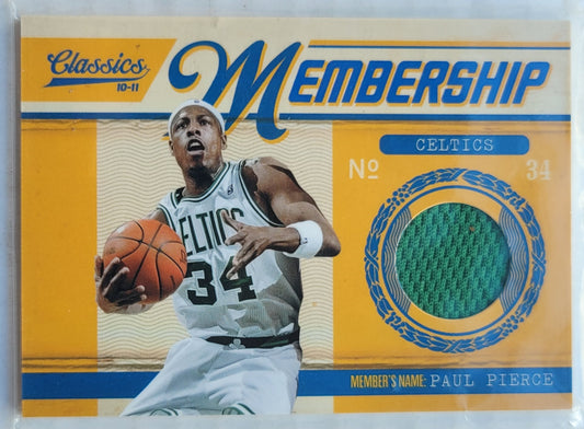 Paul Pierce- 2010-11 Classics Membership Materials #2 - /499