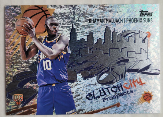 Khaman Maluach - 2025-26 Topps Clutch City Prospects Holo Foil #CC10