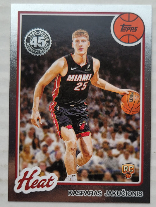 Kasparas Jakucionis - 2025-26 Topps '80-81 Topps #80BK66 RC