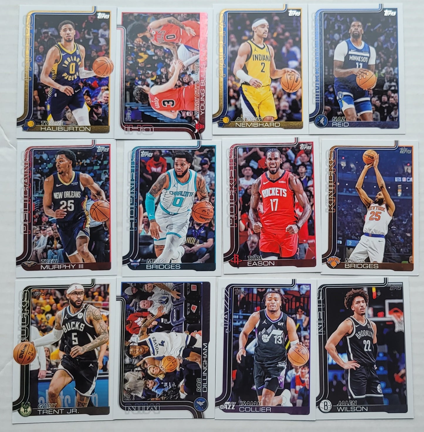 2025-26 Topps - Lot de 12 cartes (5)